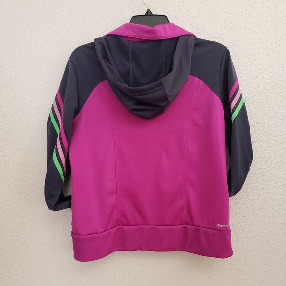Preloved: Womens Medium Adidas Jacket w/hood - Picture 2 of 4